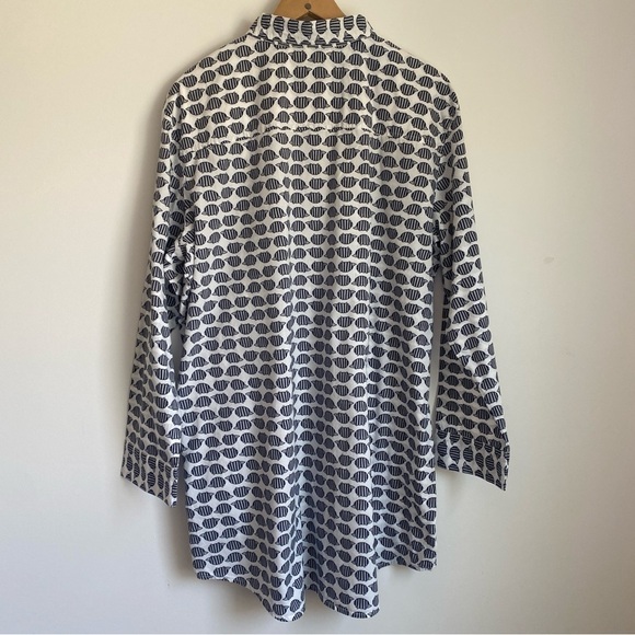 XXL Sonoma 100% Cotton Hedgehog Novelty Print Sleepwear Shirt Button Down - Picture 3 of 13